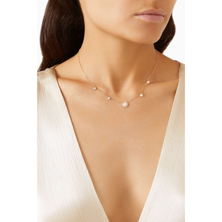 Aquae Jewels - Classic Diamond Necklace in 18kt Gold