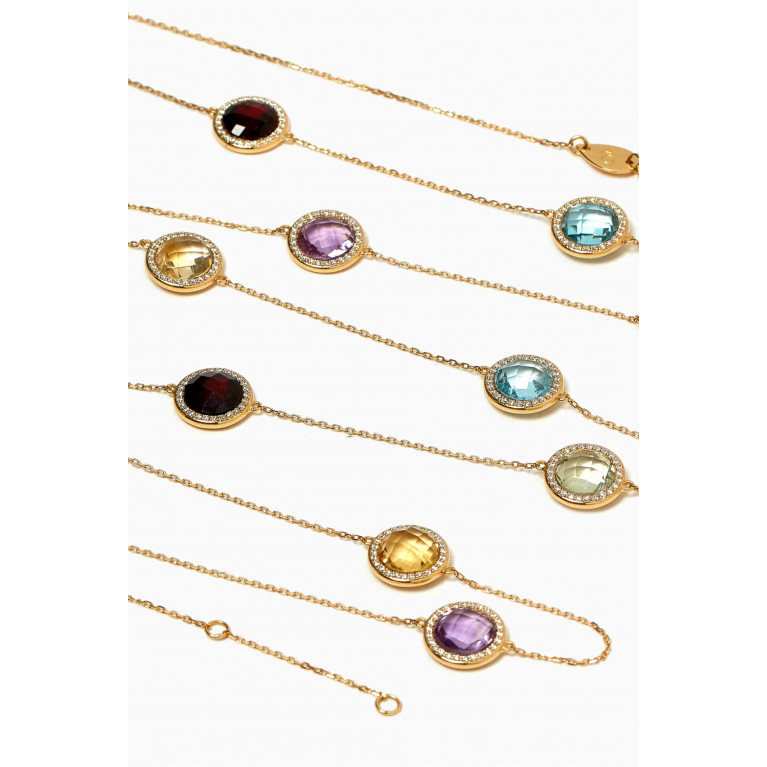 Aquae Jewels - Nude Diamond Long Necklace in 18kt Gold