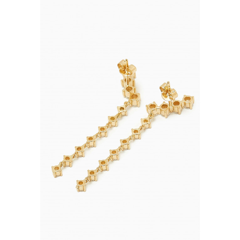 Aquae Jewels - Gioia Diamond Drop Earrings in 18kt Gold