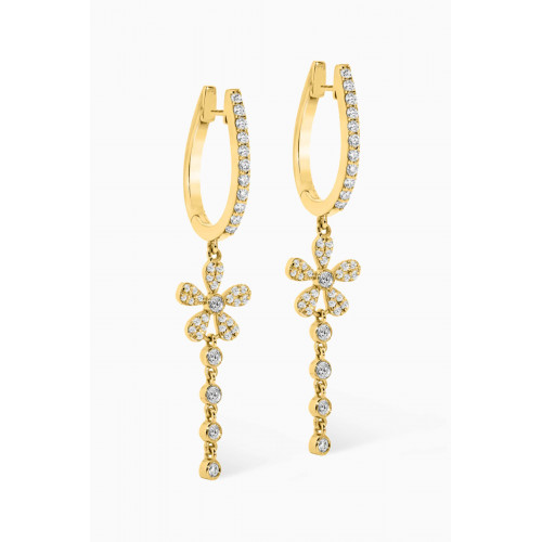 Aquae Jewels - Sunny Diamond Earrings in 18kt Gold