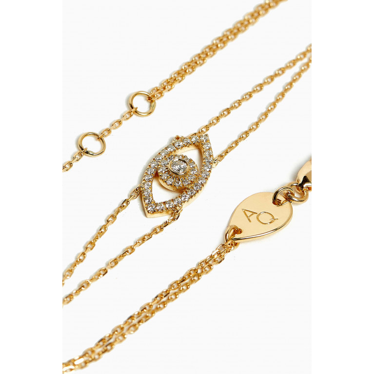 Aquae Jewels - Grand Evil Eye Diamond Bracelet in 18kt Gold