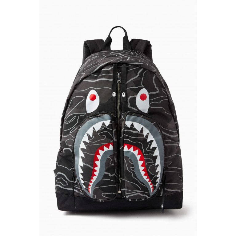 A Bathing Ape - Camo Shark Backpack