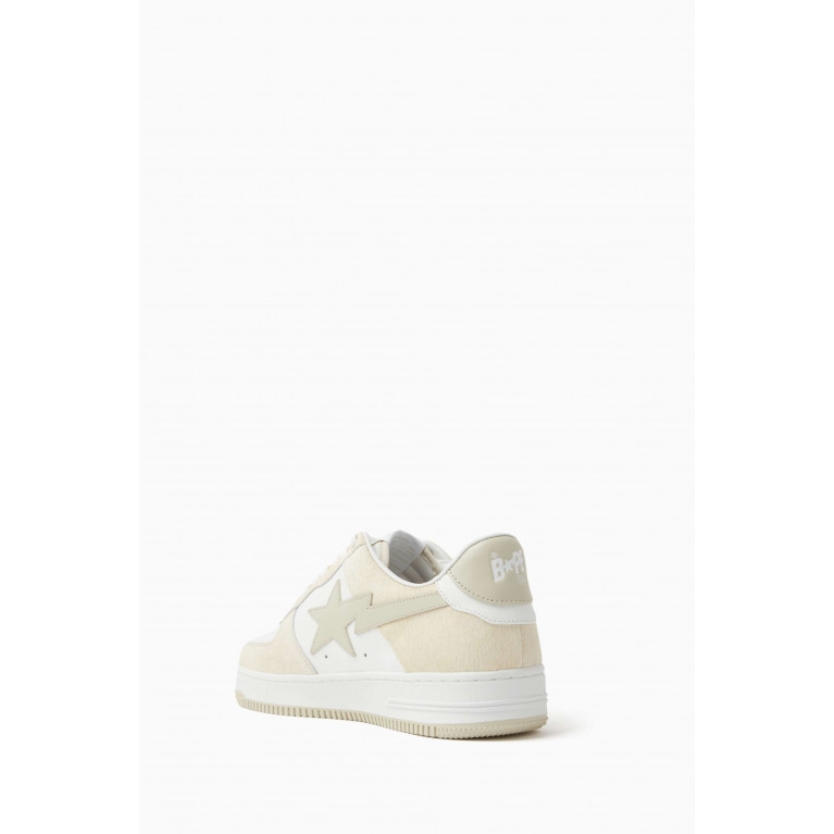 A Bathing Ape - BAPE STA #1 M1 Sneakers in Leather & Suede Neutral