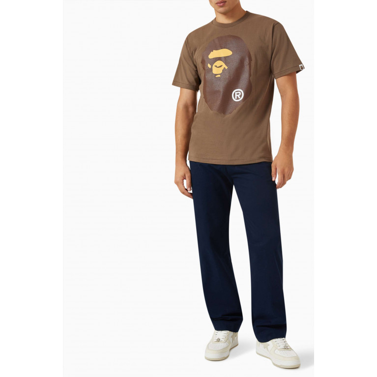 A Bathing Ape - Big Ape Head T-shirt in Cotton-jersey Brown
