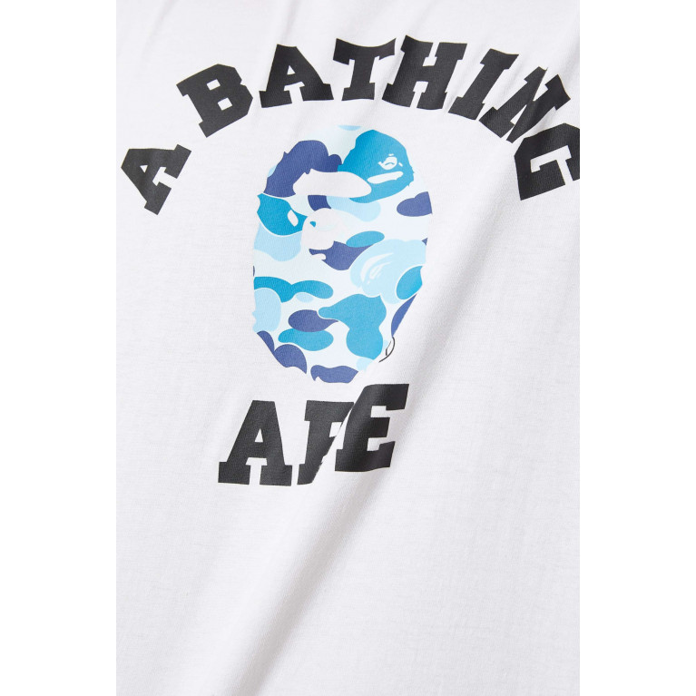 A Bathing Ape - ABC Camo College T-shirt in Cotton-jersey