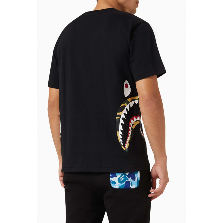 A Bathing Ape - 1st Camo Side Shark T-shirt in Cotton-jersey