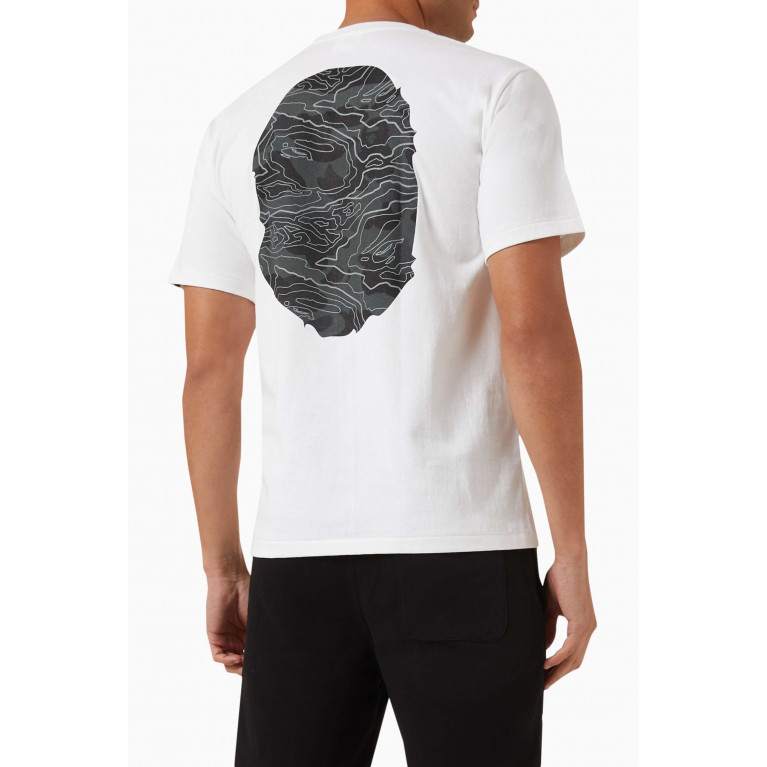 A Bathing Ape - Layered Line Ape Head T-shirt in Cotton-jersey