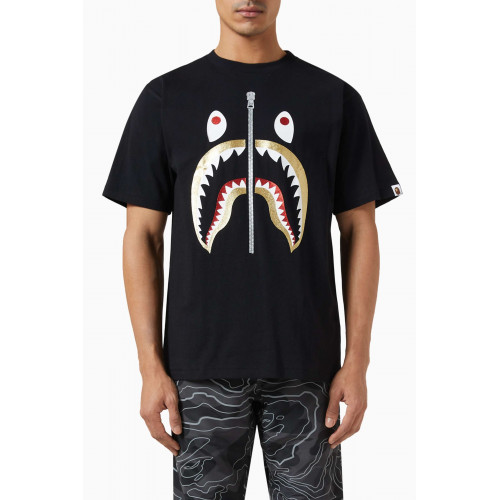 A Bathing Ape - Glitter Shark T-shirt in Cotton
