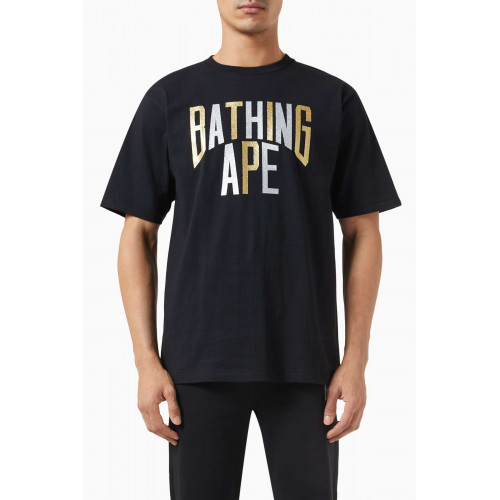 A Bathing Ape - Glitter NYC Logo T-shirt in Cotton