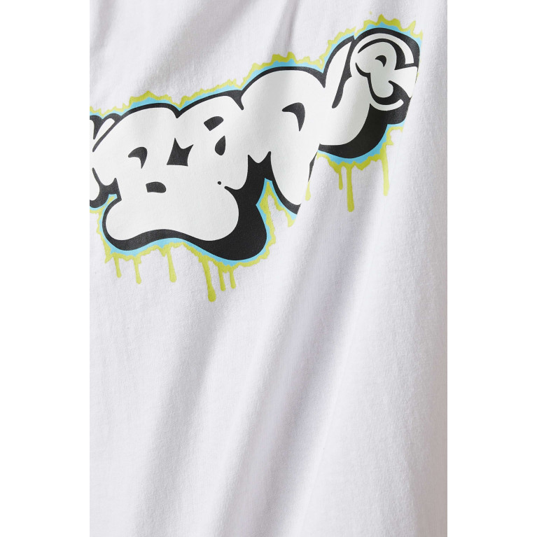 A Bathing Ape - Graffiti Logo T-shirt in Cotton-jersey