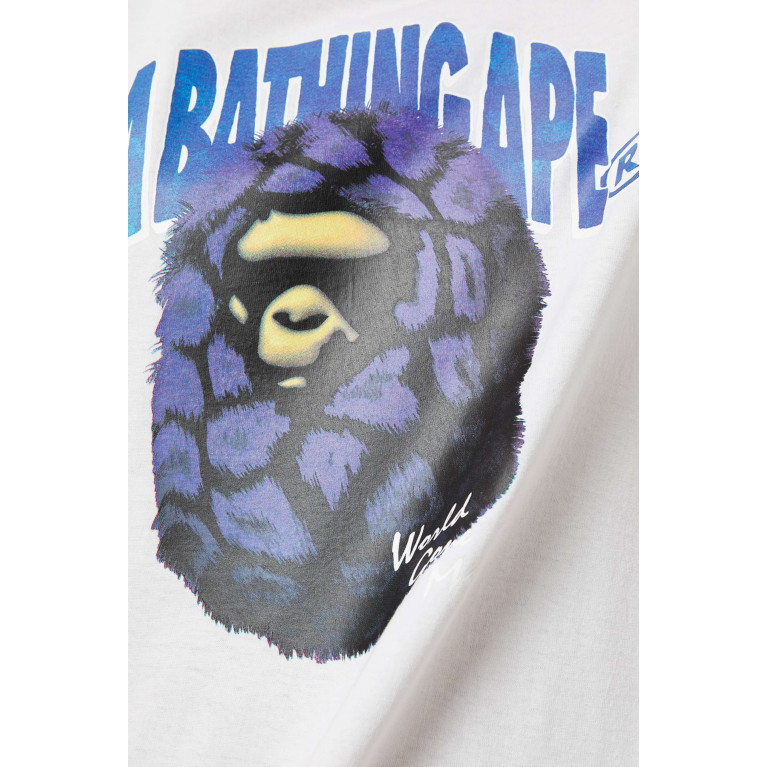 A Bathing Ape - Fur Ape Head T-shirt in Cotton-jersey White