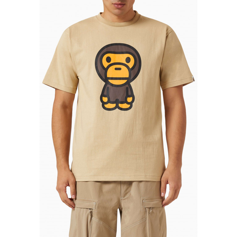 A Bathing Ape - Big Baby Milo T-shirt in Cotton-jersey Neutral