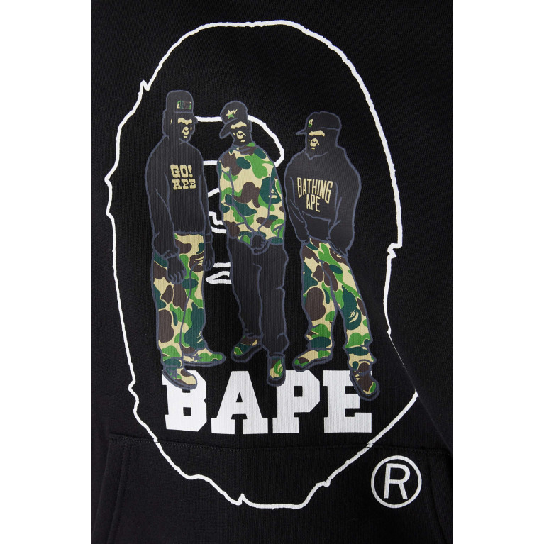A Bathing Ape - Sports Graphic Logo-Print Hoodie in Cotton