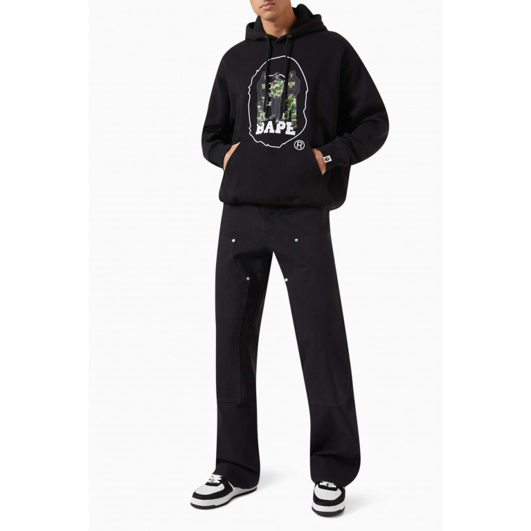 A Bathing Ape - Sports Graphic Logo-Print Hoodie in Cotton