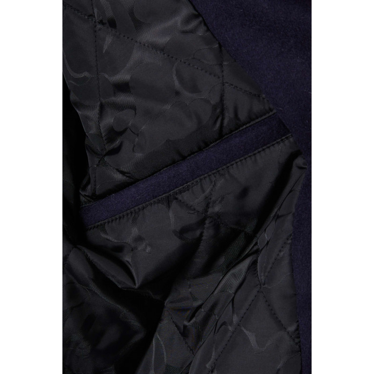 A Bathing Ape - BAPE Patch Varsity Jacket in Wool Blend & Calf Leather