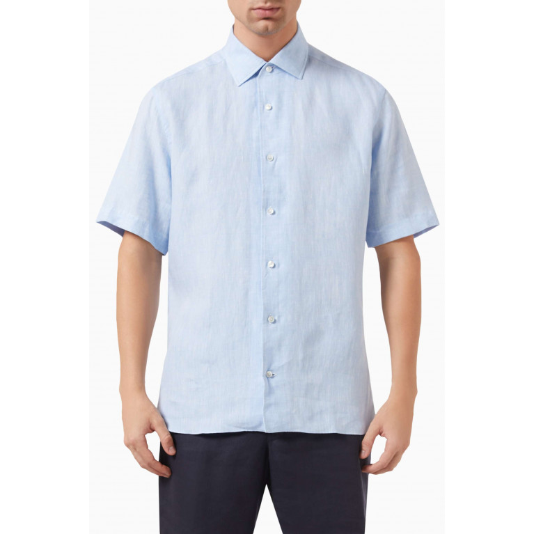 Zegna - Short-sleeve Shirt in Linen