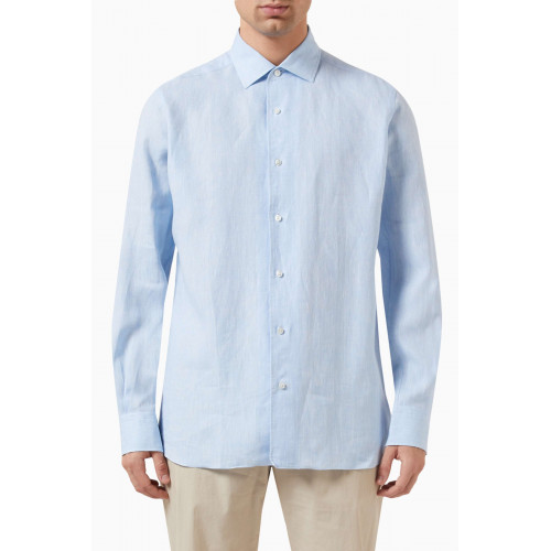 Zegna - Long-sleeve Shirt in Linen