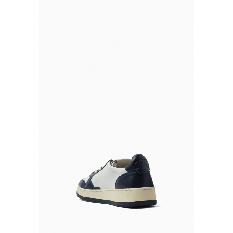 Autry - Medalist Two-tone Low-top Sneakers in Leather