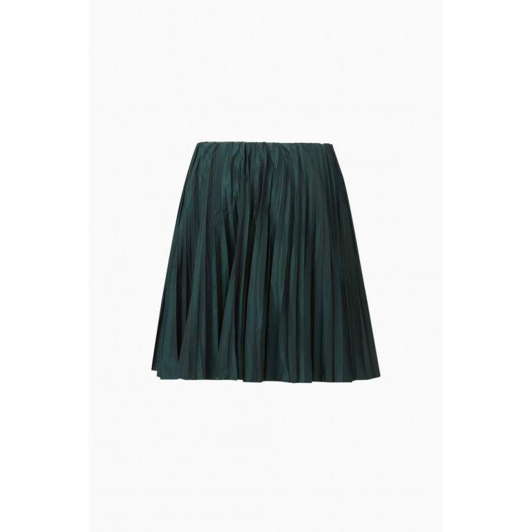 Tia Cibani - Crush Pleated Skirt in Tulle Brown