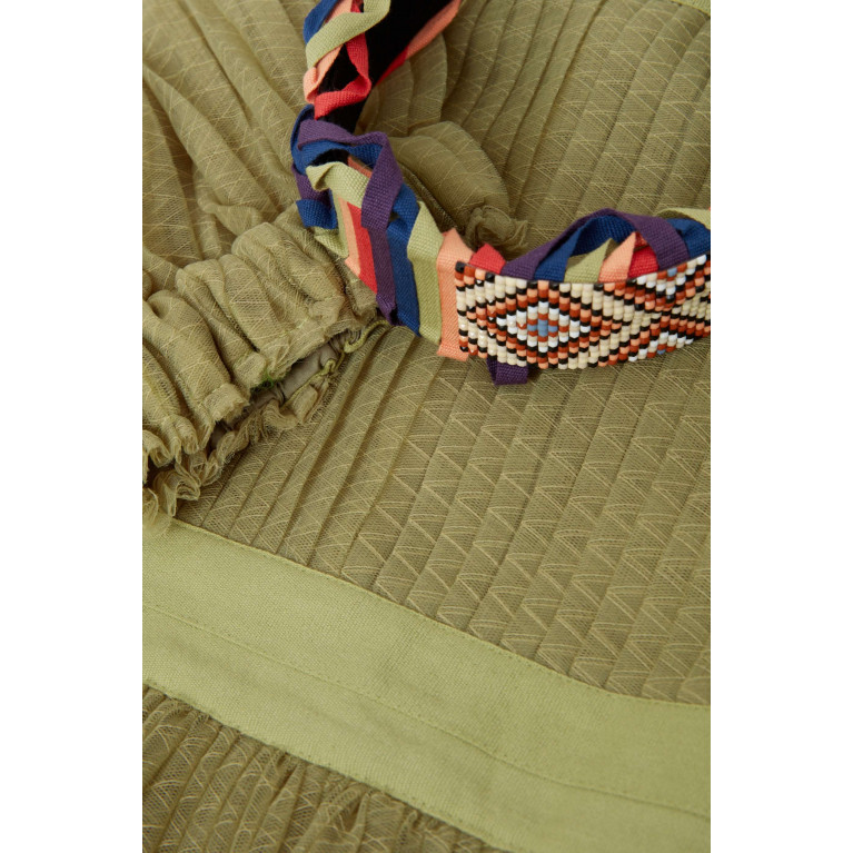 Tia Cibani - Cornucopia Tiered Maxi Gown Set in Nylon