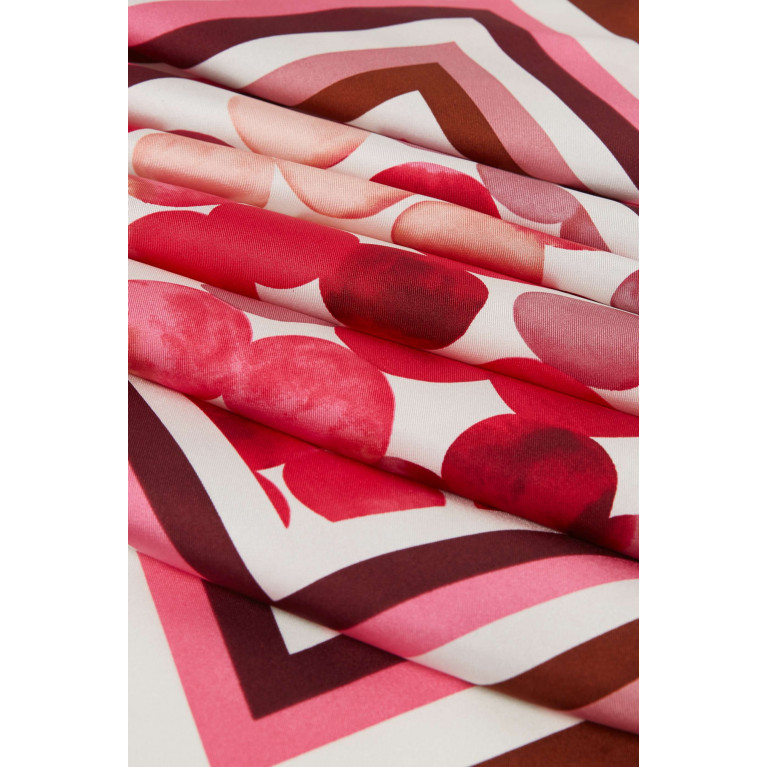 Marella - Pavone Printed Scarf in Silk Pink
