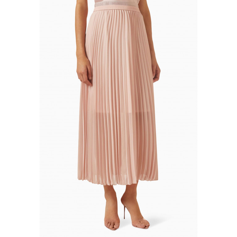 Marella - Lubiana Pleated Midi Skirt in Georgette Pink