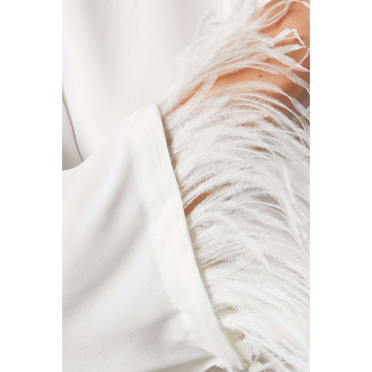 Marella - Rivista Top in Silk-blend White