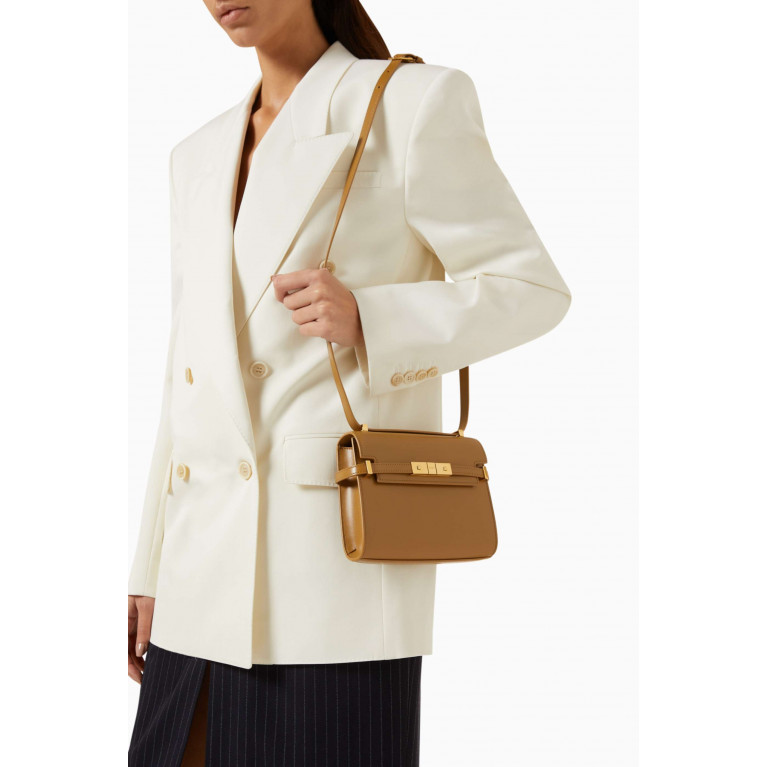 Saint Laurent - Mini Manhattan Shoulder Bag in Box Leather