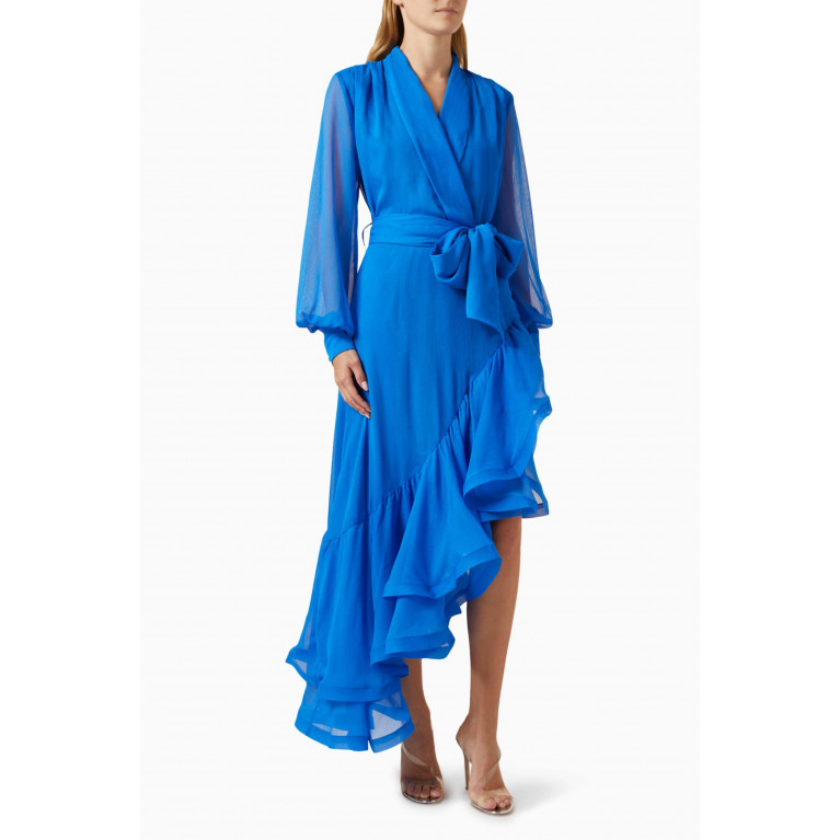 Elliatt - Grandiose Asymmetric Dress Blue