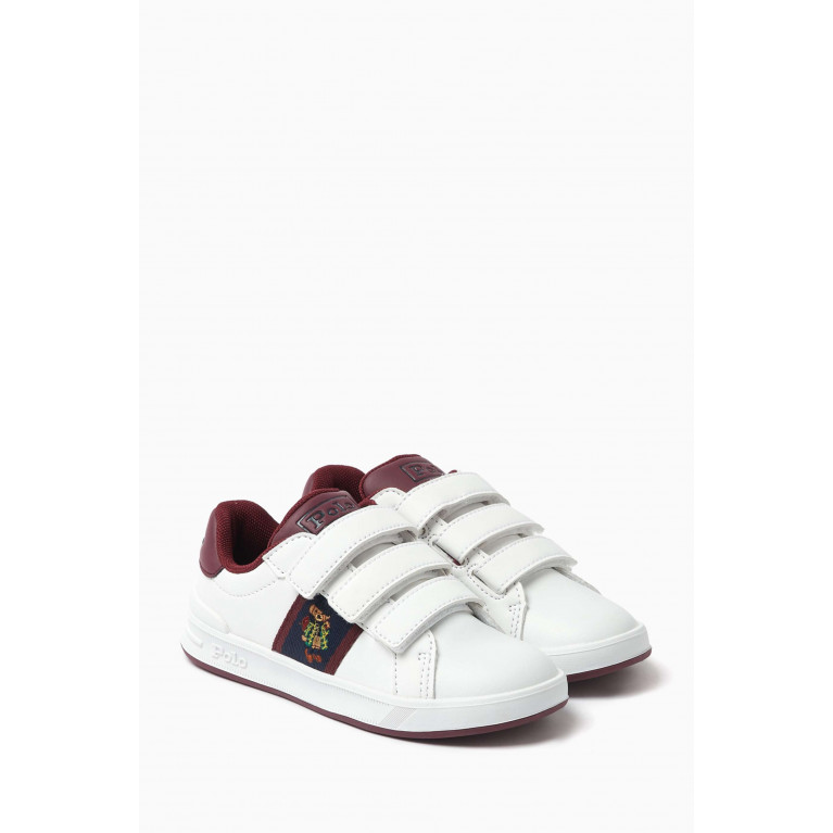 Polo Ralph Lauren - Child Heritage Court II Bear Sneakers in Faux Leather