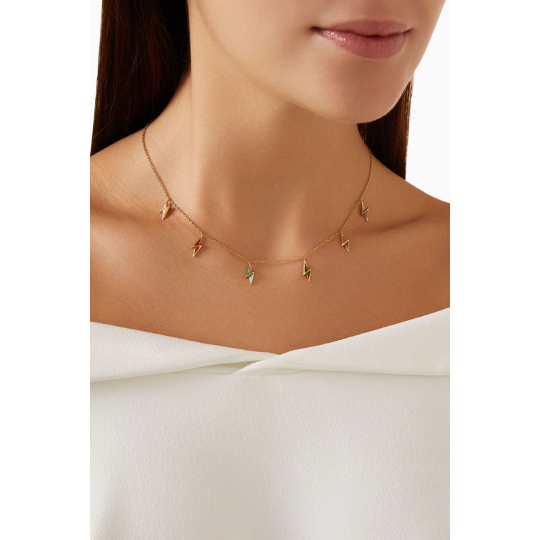 Charmaleena - Multi Energy Necklace in 18kt Gold