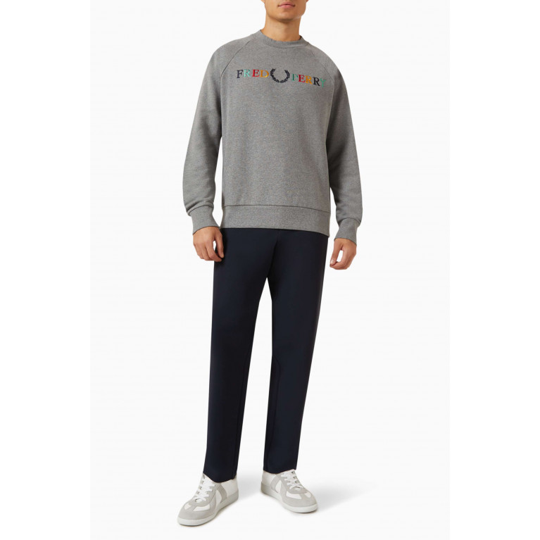 Fred Perry - Logo-embroidered Sweatshirt in Cotton-fleece