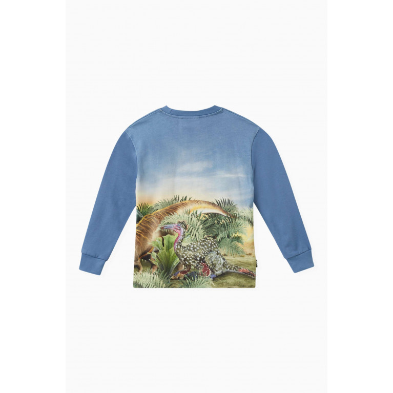 Molo - Rexton Dino-print Sweatshirt in Organic-cotton