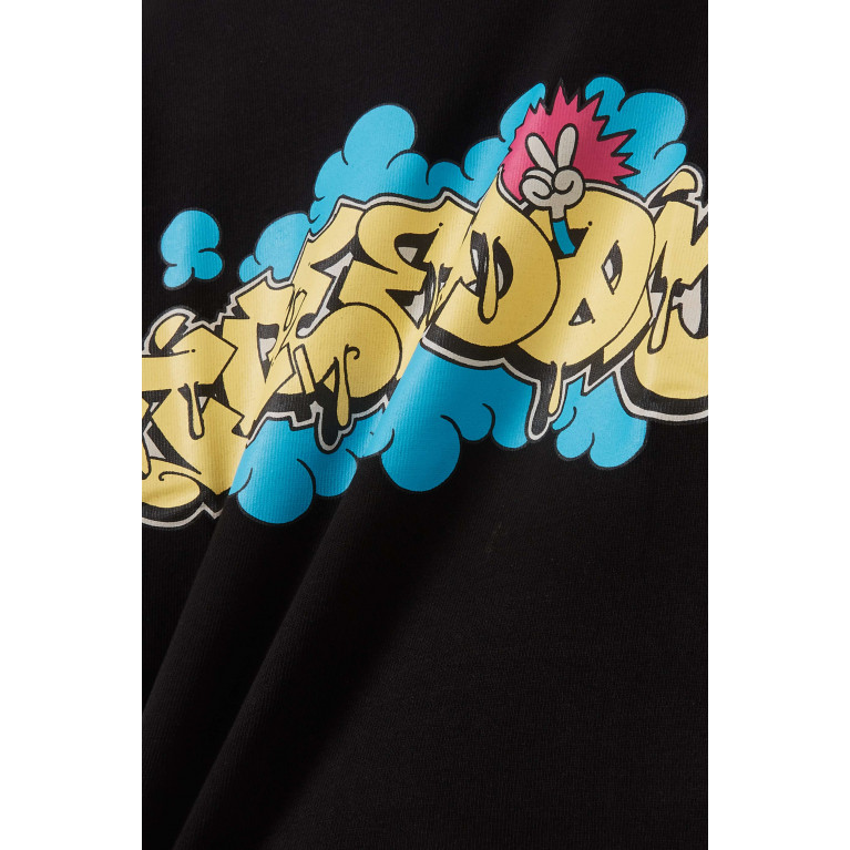 Molo - Rodney Graffiti Tag T-Shirt in Organic Cotton Black