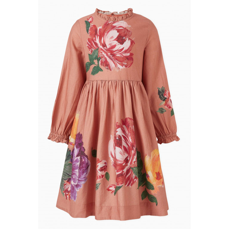 Molo - Cami Falling Flowers Dress in Cotton