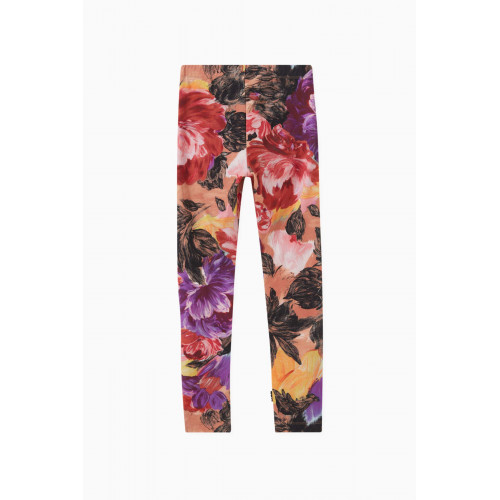 Molo - Niki Floral Printed Leggings in Organic-cotton Multicolour