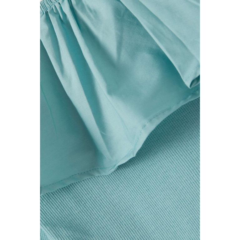 Molo - Renate Frill Top in Cotton-jersey Blue