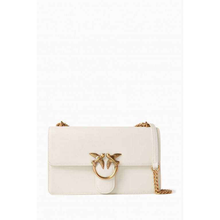 PINKO - Love One Classic Crossbody Bag in Leather