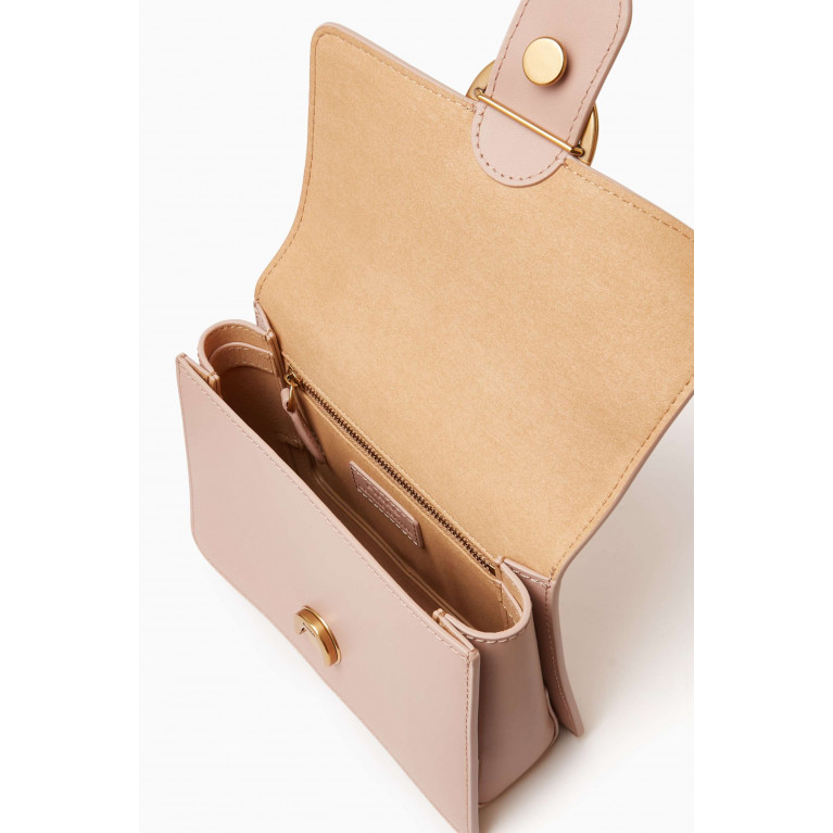 PINKO - Mini Love Top-handle Bag in Leather