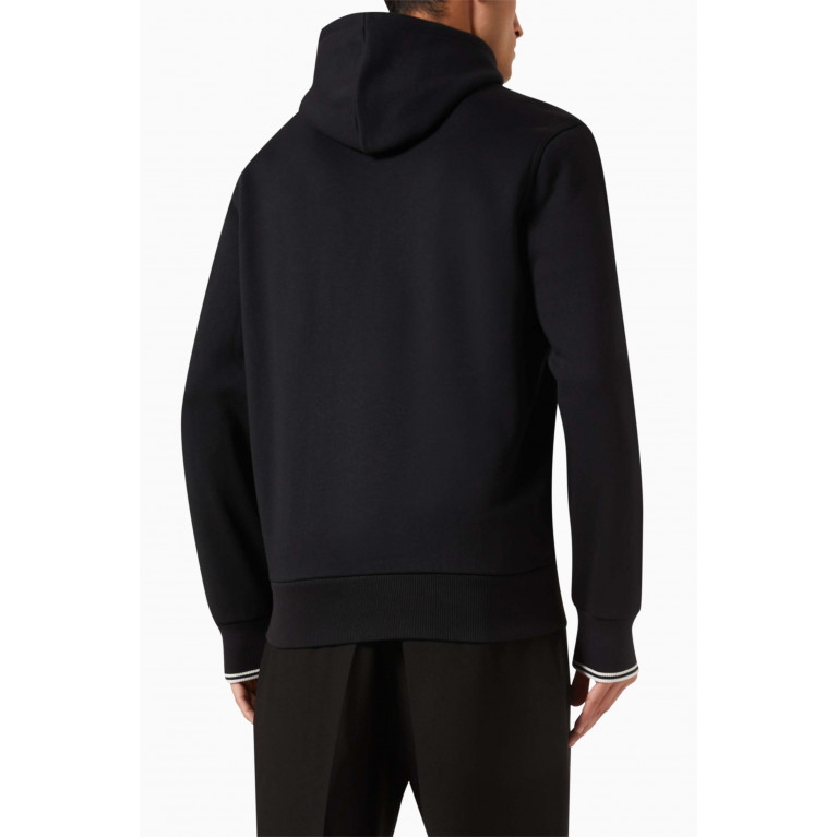 Fred Perry - Hooded Zip-through Sweatshirt in Cotton-blend