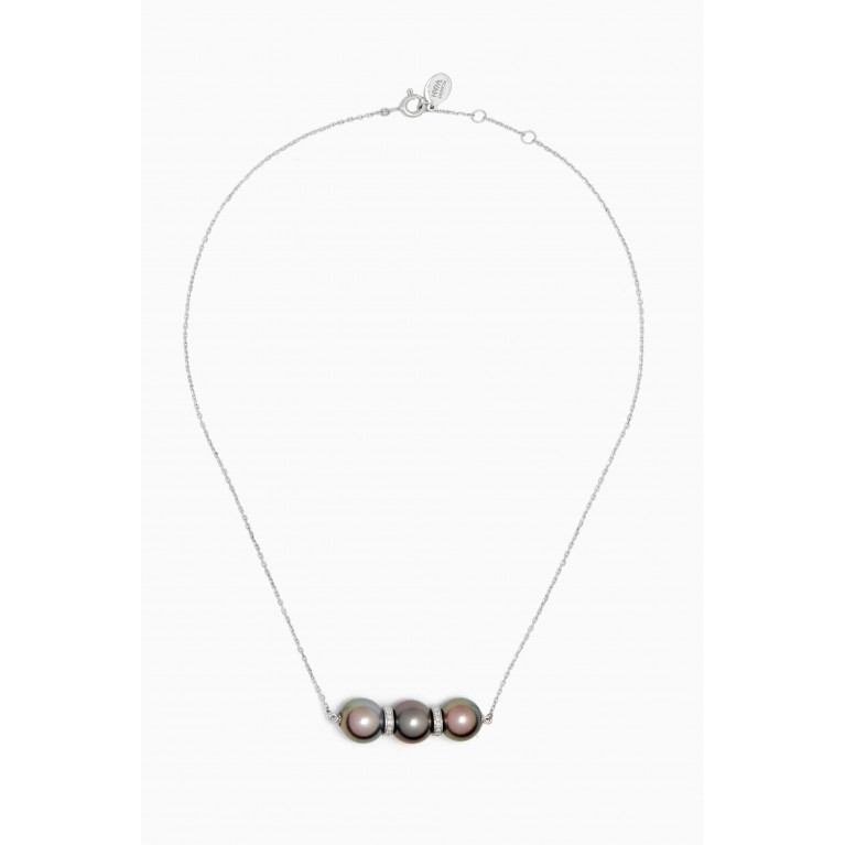 Robert Wan - Amulette Pearl & Diamond Pendant Necklace in 18kt White Gold