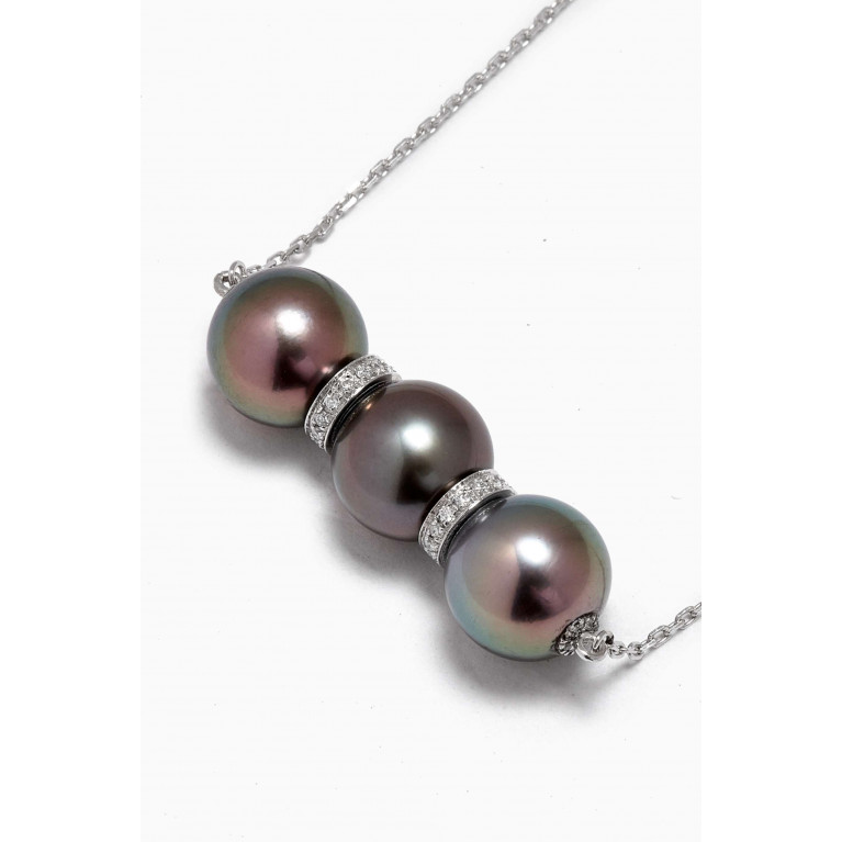 Robert Wan - Amulette Pearl & Diamond Pendant Necklace in 18kt White Gold