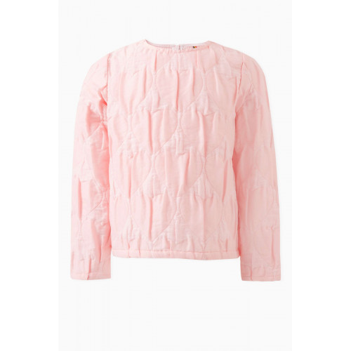 Caroline Bosmans - Heart-detail Top in Polyester Pink