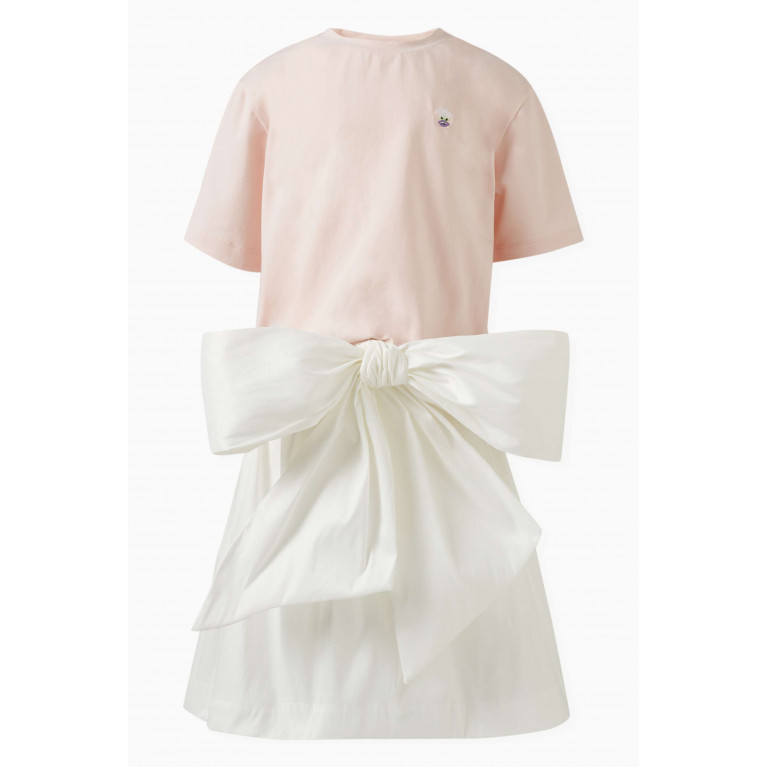 Caroline Bosmans - Bow-detail Skirt in Taffeta White