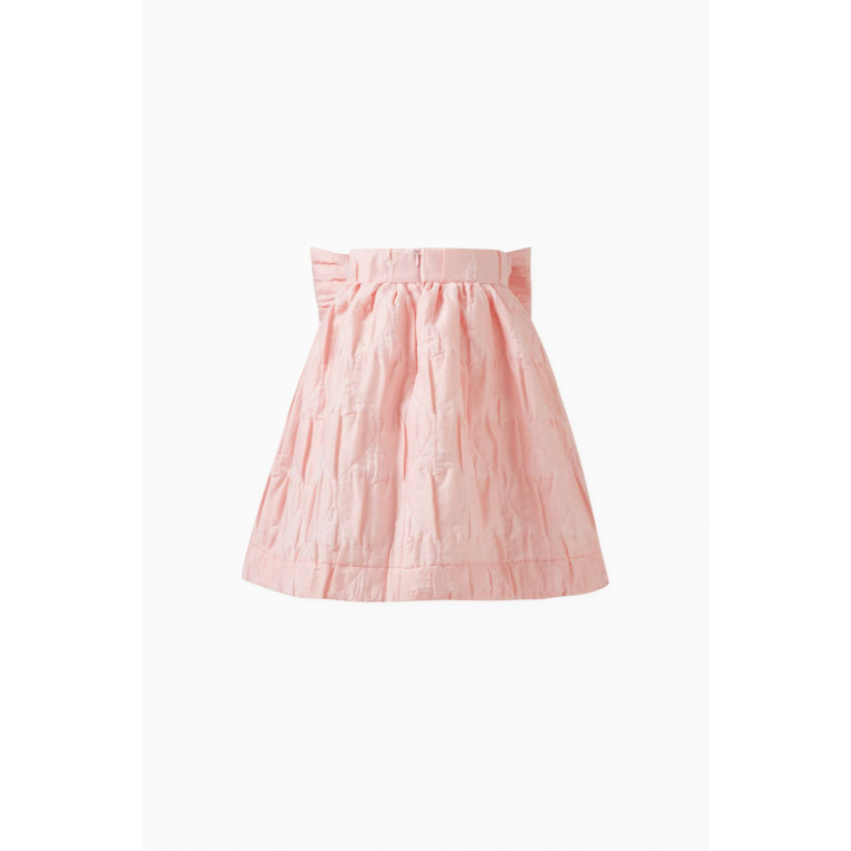 Caroline Bosmans - Bow-detail Quilted Skirt Pink