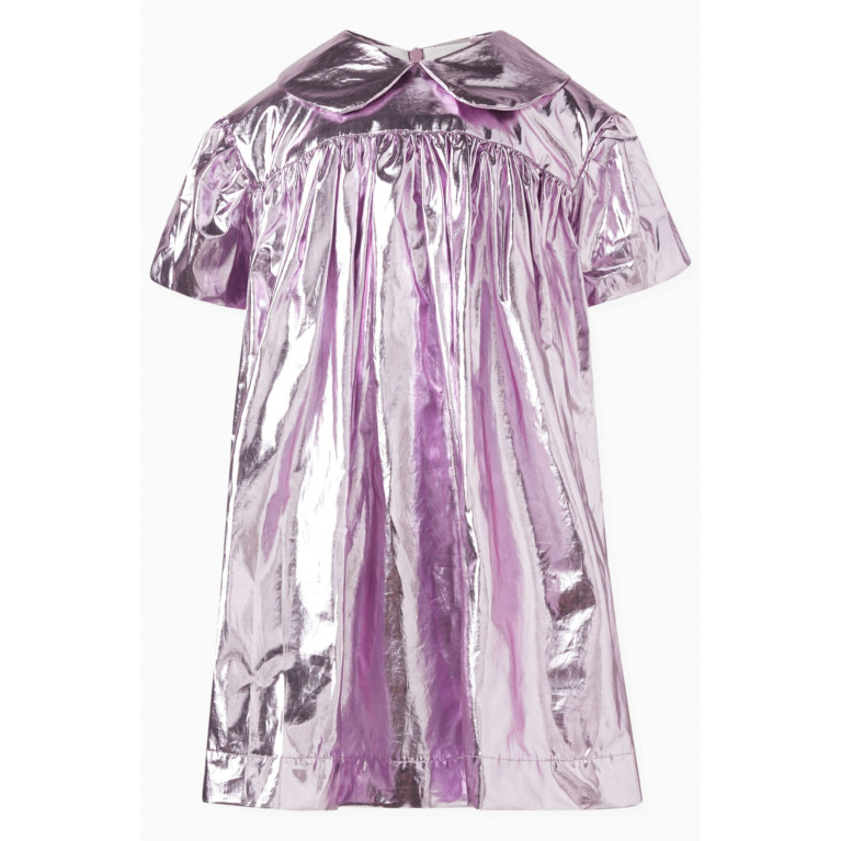 Caroline Bosmans - Metallic-effect Shirt Dress in Lamé
