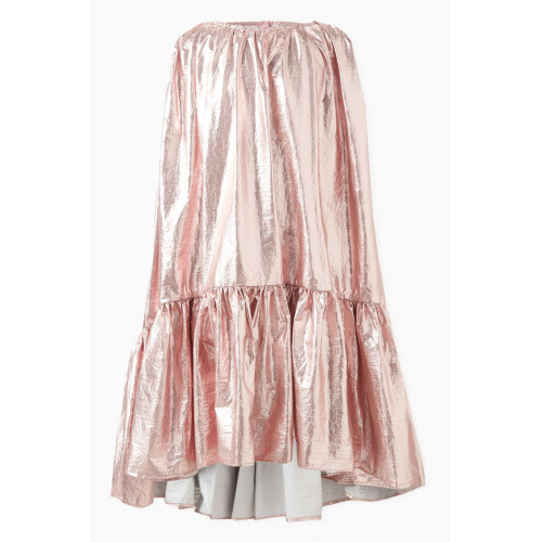 Caroline Bosmans - Metallic Dress in Nylon Pink