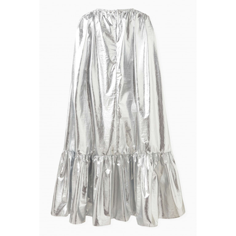 Caroline Bosmans - Metallic Dress in Nylon Silver