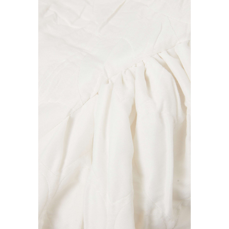 Caroline Bosmans - Heart-detail Dress in Nylon Blend Neutral