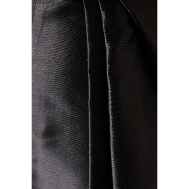 Solace London - Luciana Flared Maxi Skirt in Twill Black